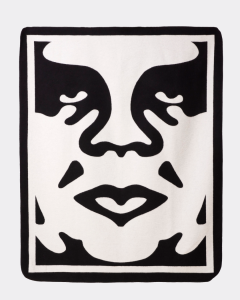 AABE X OBEY GIANT FACE BLANKET